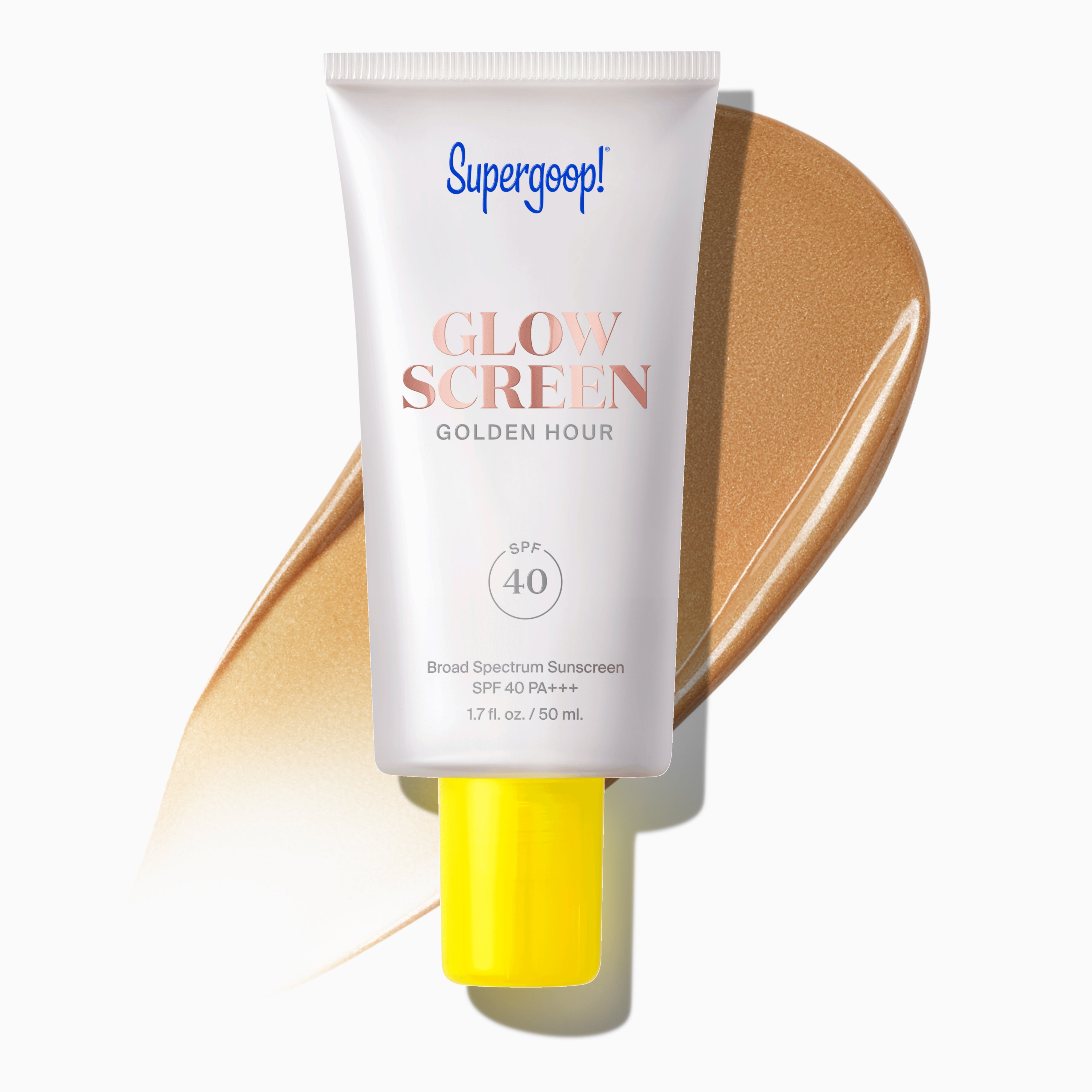 Supergoop! Glowscreen SPF 40 Golden Hour / 1.7 fl. oz. Packshot and goop