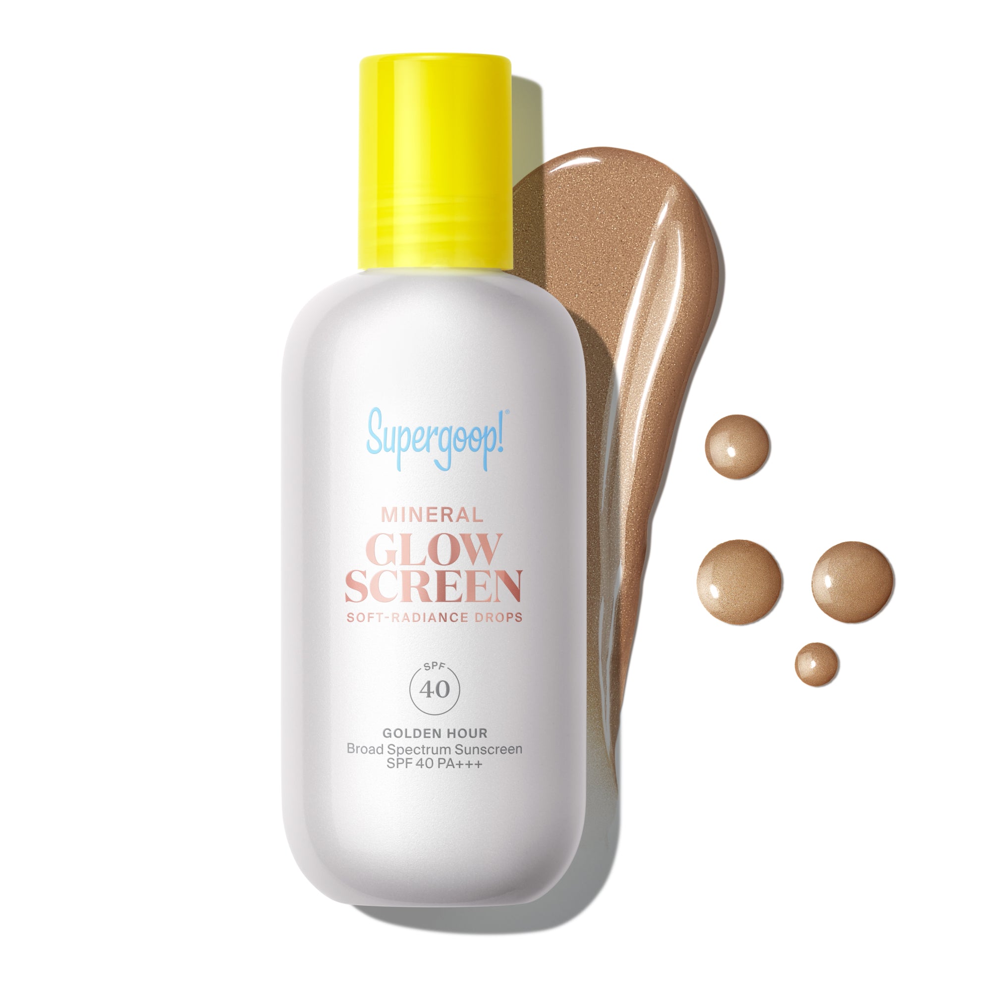 Glowscreen Soft-Radiance Drops Mineral SPF 40 Golden Hour  1.7 fl. oz.