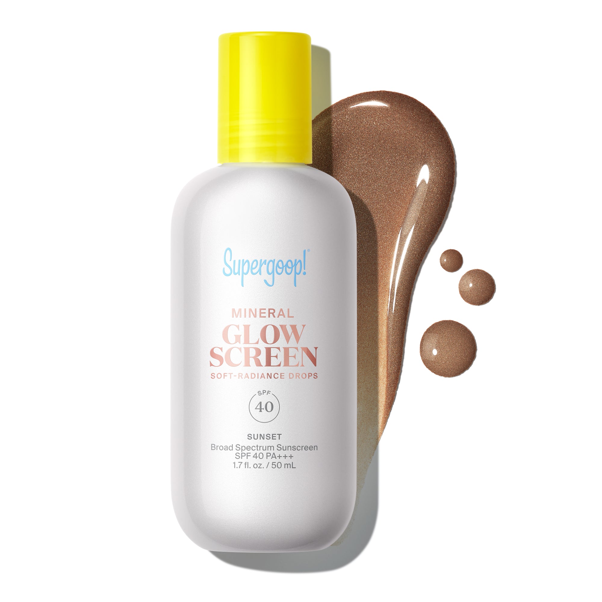 Glowscreen Soft-Radiance Drops Mineral SPF 40 Sunset  1.7 fl. oz.