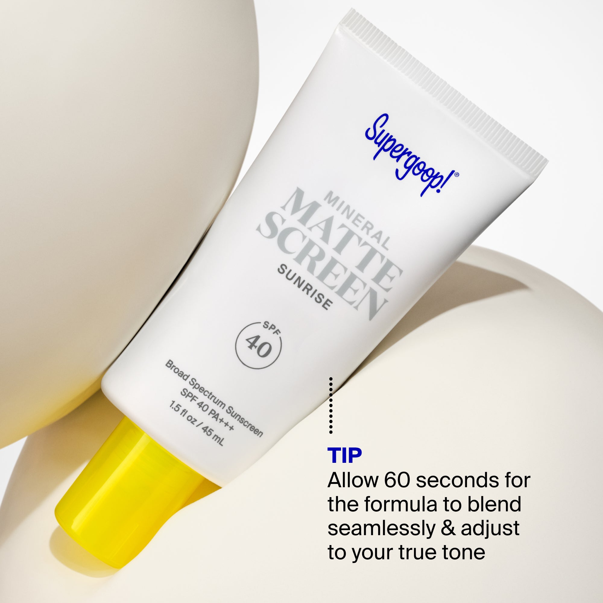 Supergoop! Mineral Mattescreen SPF 40 Untinted 1.5 fl. oz. Sunrise 1.5 fl. oz. Golden Hour 1.5 fl. oz. Sunset 1.5 fl. oz. Sunrise 0.68 fl. oz. 2-pack