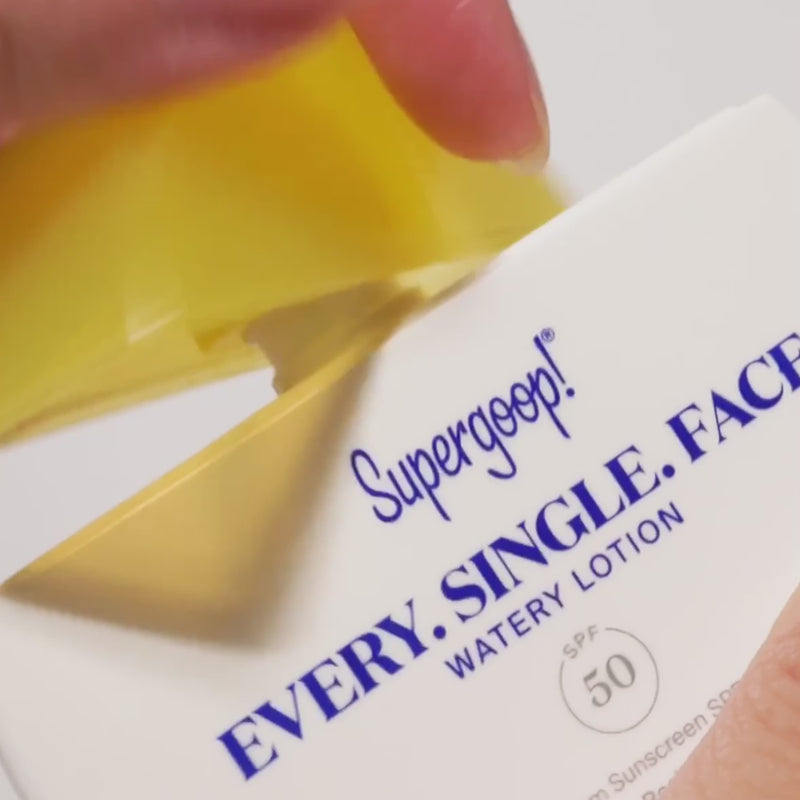 Supergoop! Every. Single. Face. Watery Lotion SPF 50 1.7 fl. oz. 2-pack ASMR  video