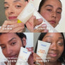 Supergoop! Glowscreen SPF 40 Sunrise / 1.7 fl. oz. , Glowscreen SPF 40 Sunrise / 2.5 fl. oz. and Glowscreen SPF 40 Sunrise / 0.68 fl. oz. Sunrise / 2-pack product swatch on model