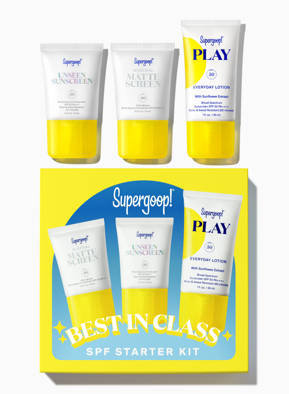 Supergoop! SPF Bestsellers Starter Kit Packshot