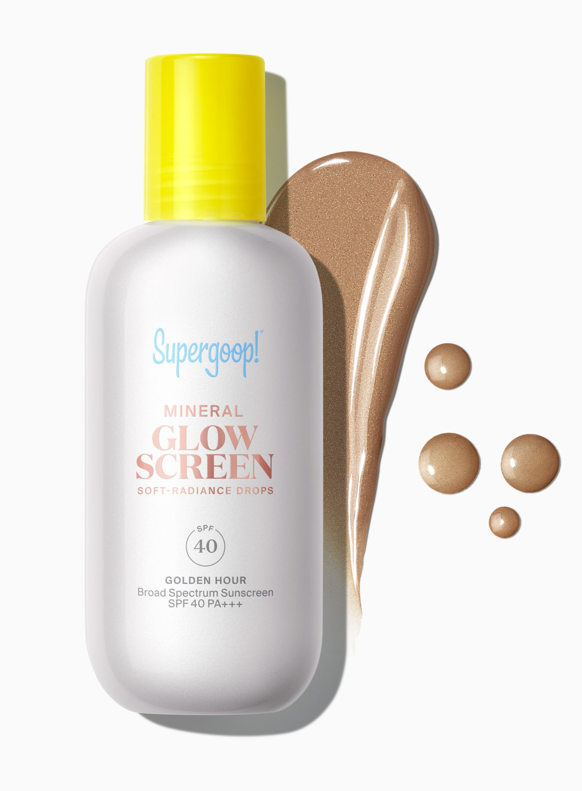 Glowscreen Soft-Radiance Drops Mineral SPF 40 Golden Hour  1.7 fl. oz.