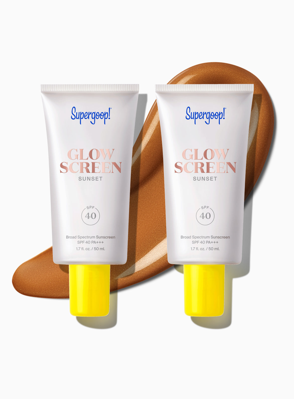 Glowscreen SPF 40 Sunset / 2-pack Packshot and goop