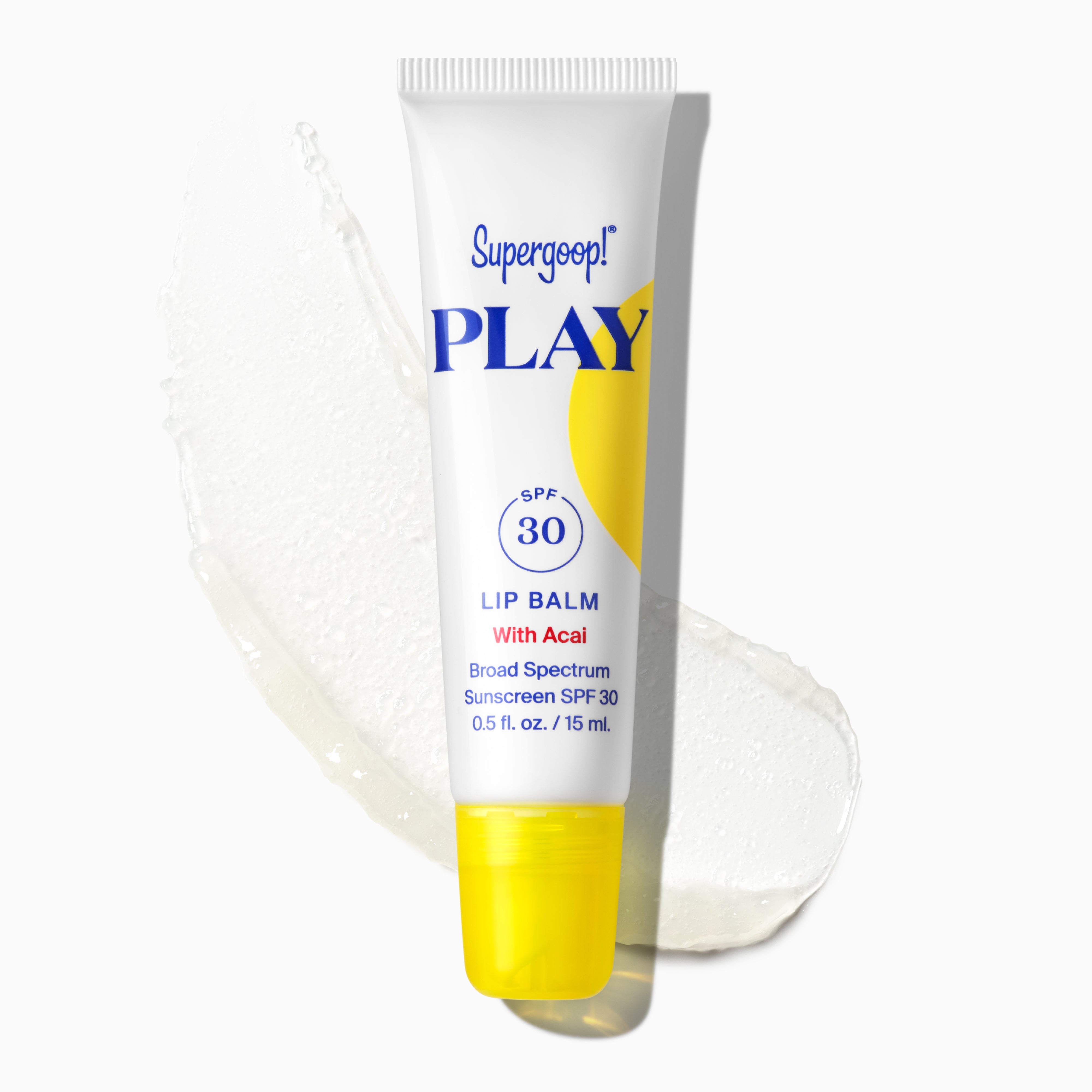 Supergoop! PLAY Lip Balm SPF 30 with Acai Packshot and goop