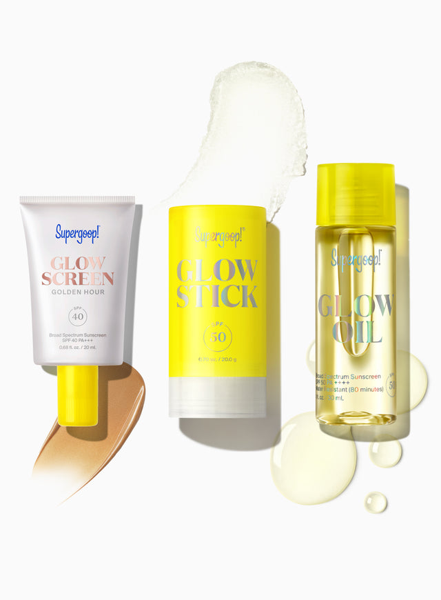 Supergoop! | Destination Glow SPF Kit packshot and goop