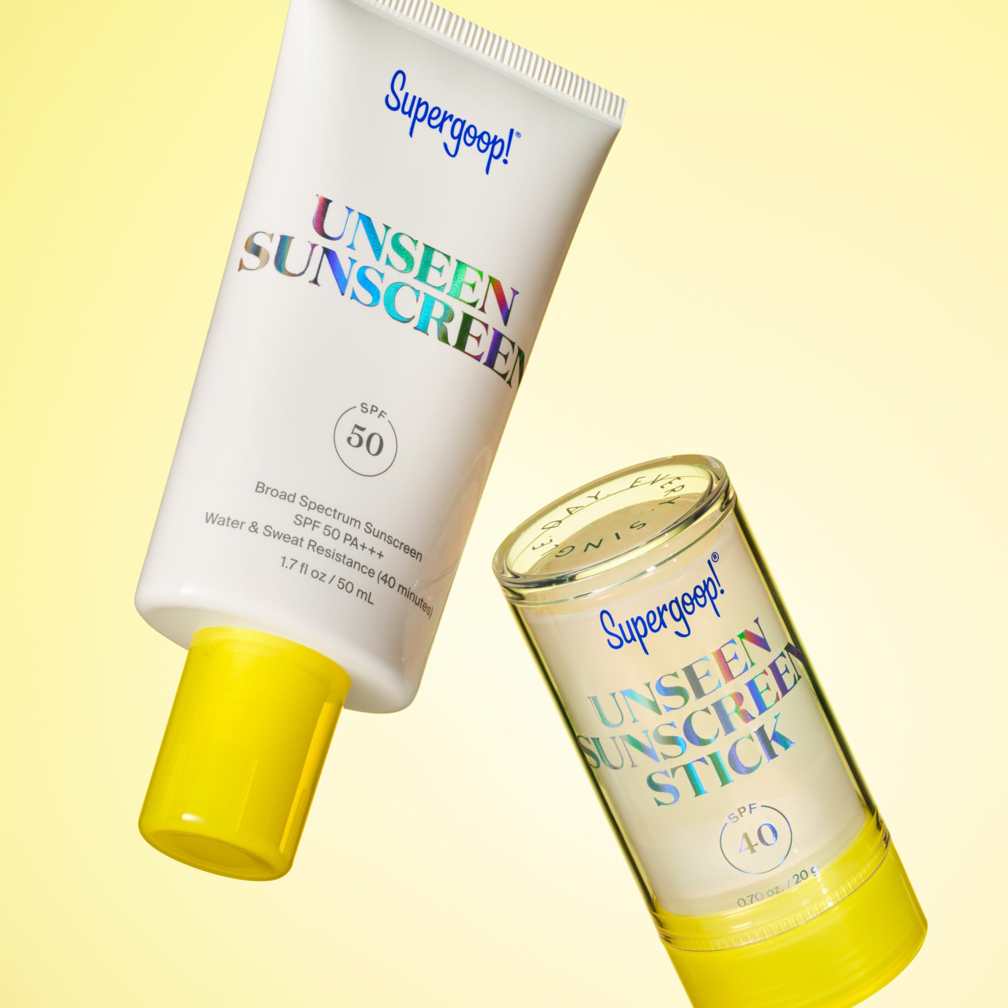 Supergoop! Unseen Sunscreen SPF 50 1.7 fl. oz. 2.5 fl. oz. 0.68 fl. oz. 2-pack 3-pack