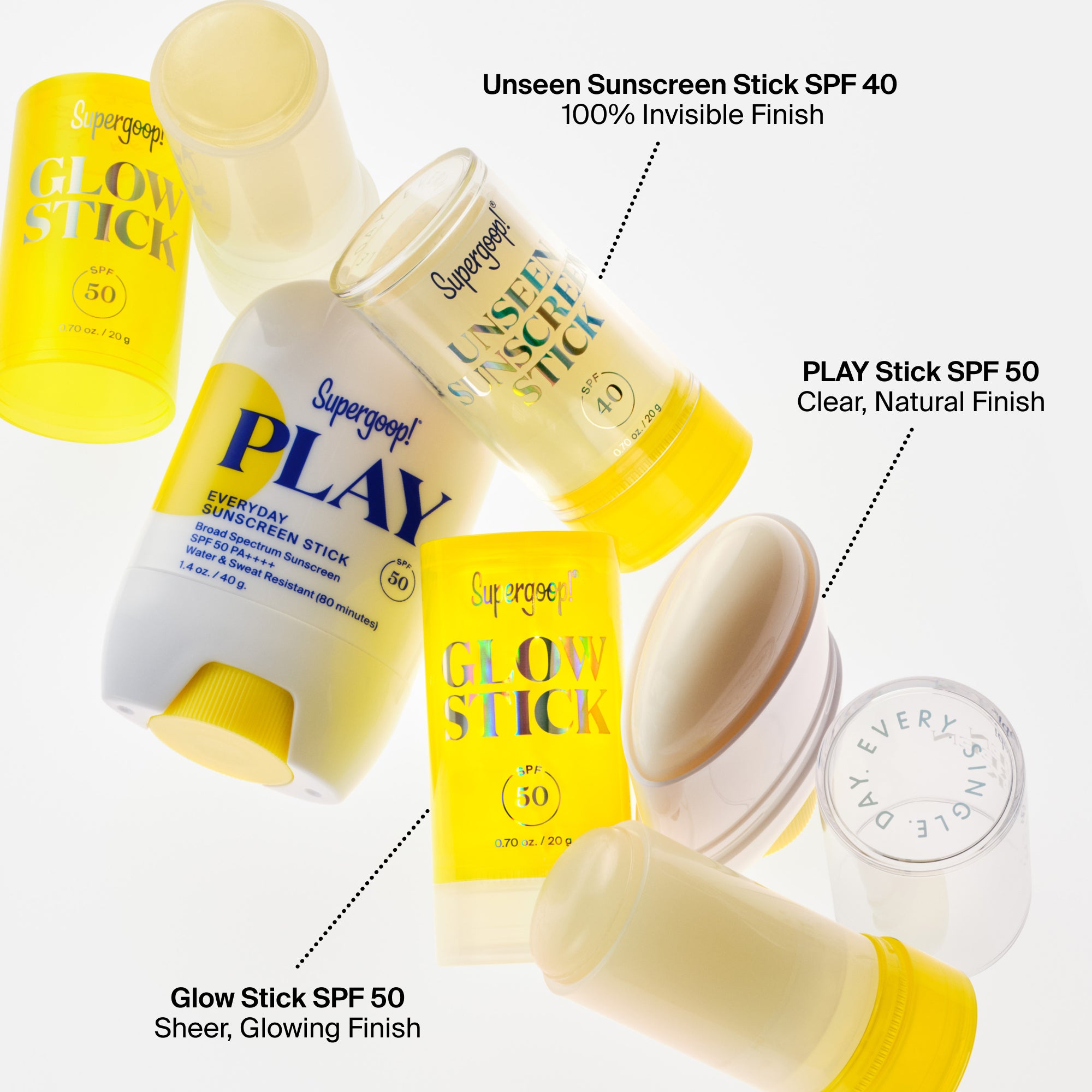 Supergoop! Unseen Sunscreen Stick SPF 40 | Clear Over Makeup